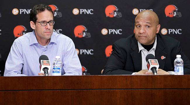 Paul DePodesta and Hue Jackson.